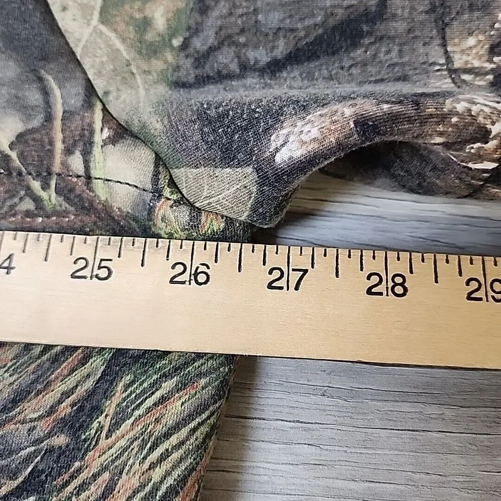 Cabela's Full Zip Hooded Mens XL Mossy Oak Break-Up Country Camo Fleece Hunting